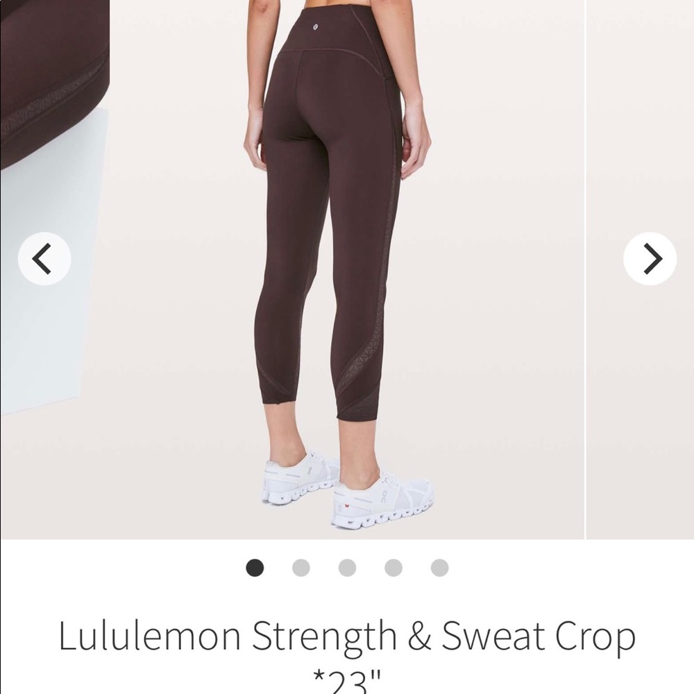 Lululemon Strength & Sweat Crop 23” leggings